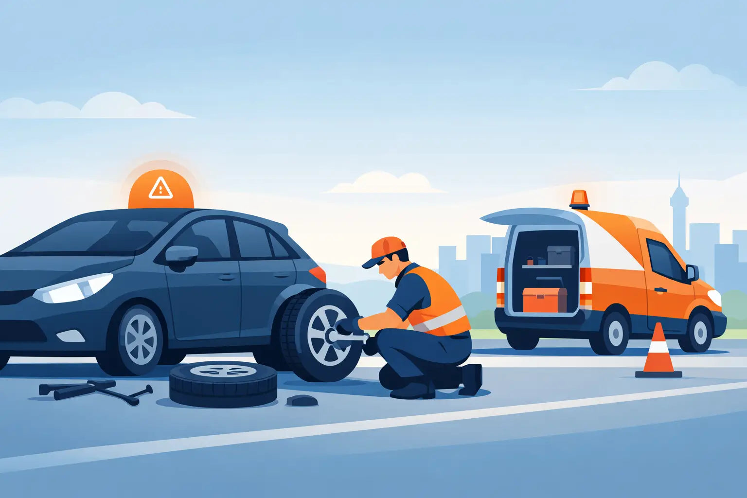 Guide to Emergency Tyre Callouts When You’re Stuck