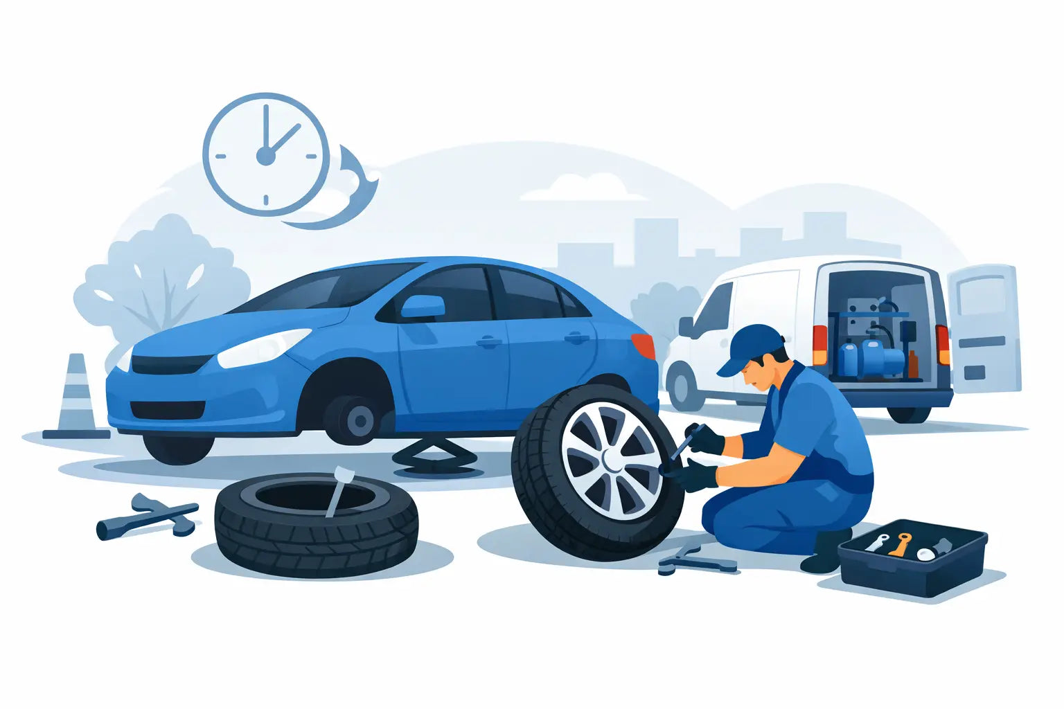 A Same Day Tyre Repair Example Explained