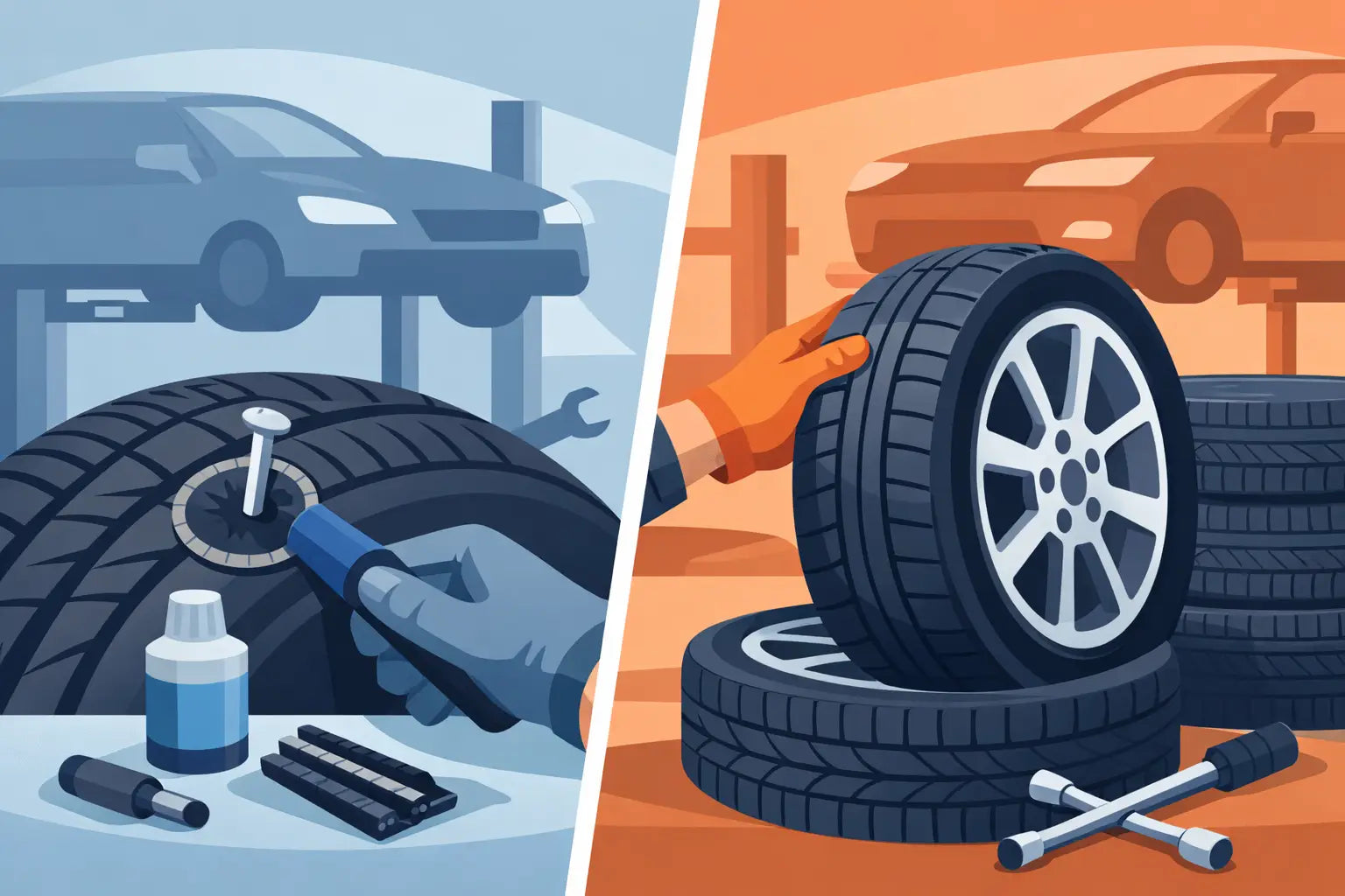 Tyre Repair vs Replacement: What’s Safer?