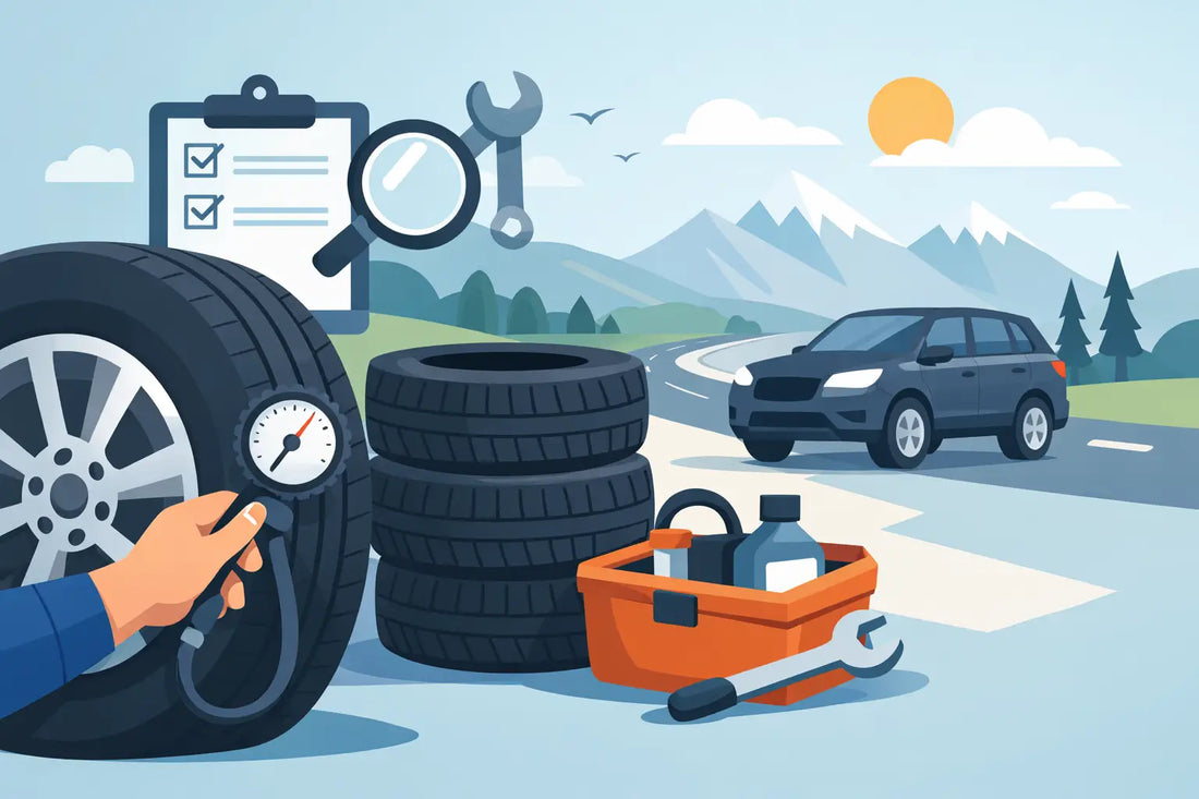 How to Prepare Tyres for a Road Trip Safely