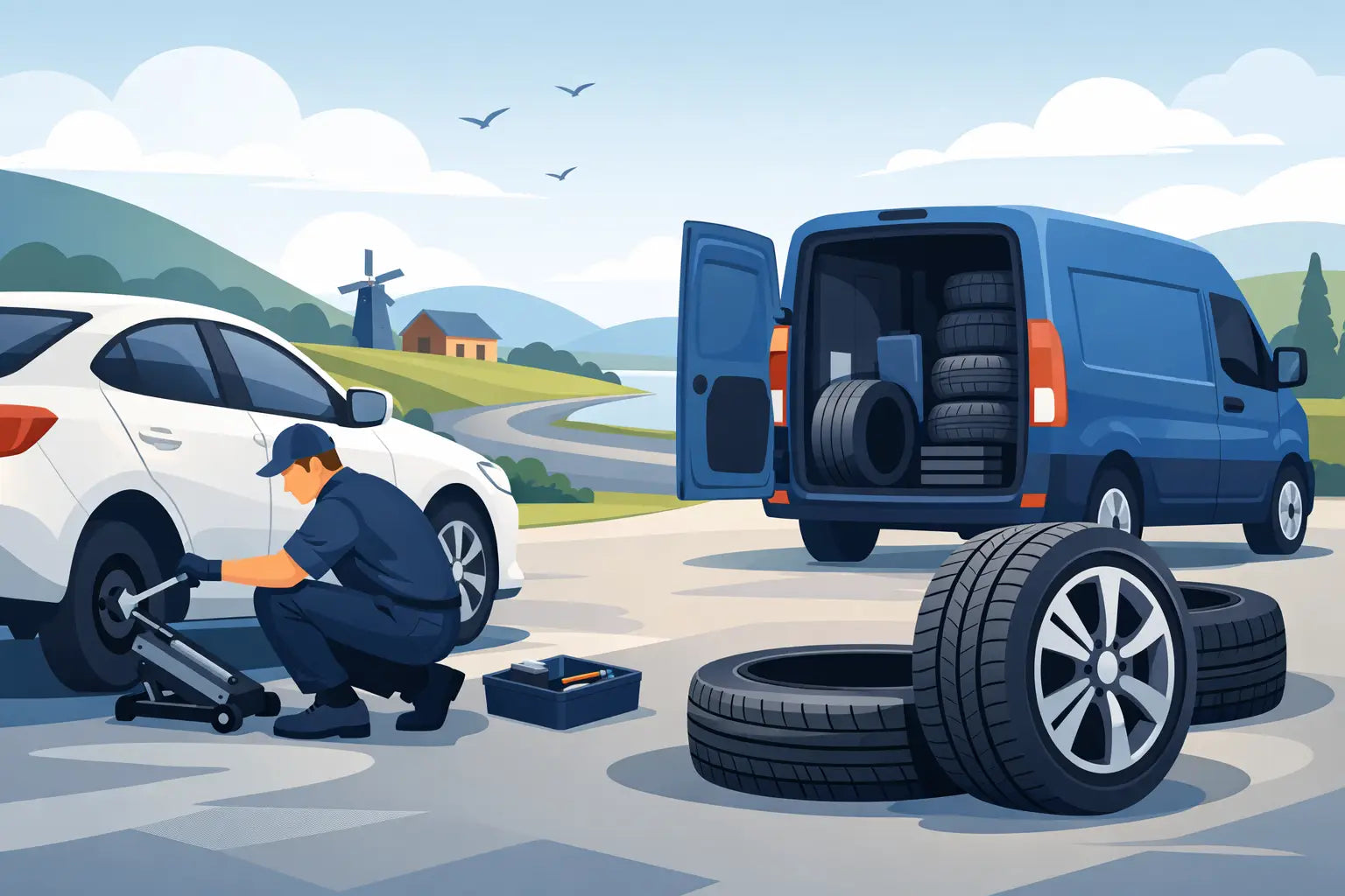 Tyre Replacement Lochinvar Without the Runaround
