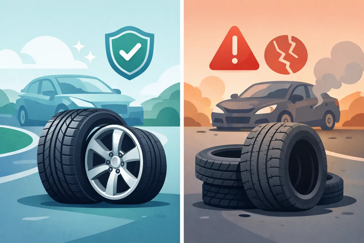 New Tyres vs Used Tyres: Which Is Safer?