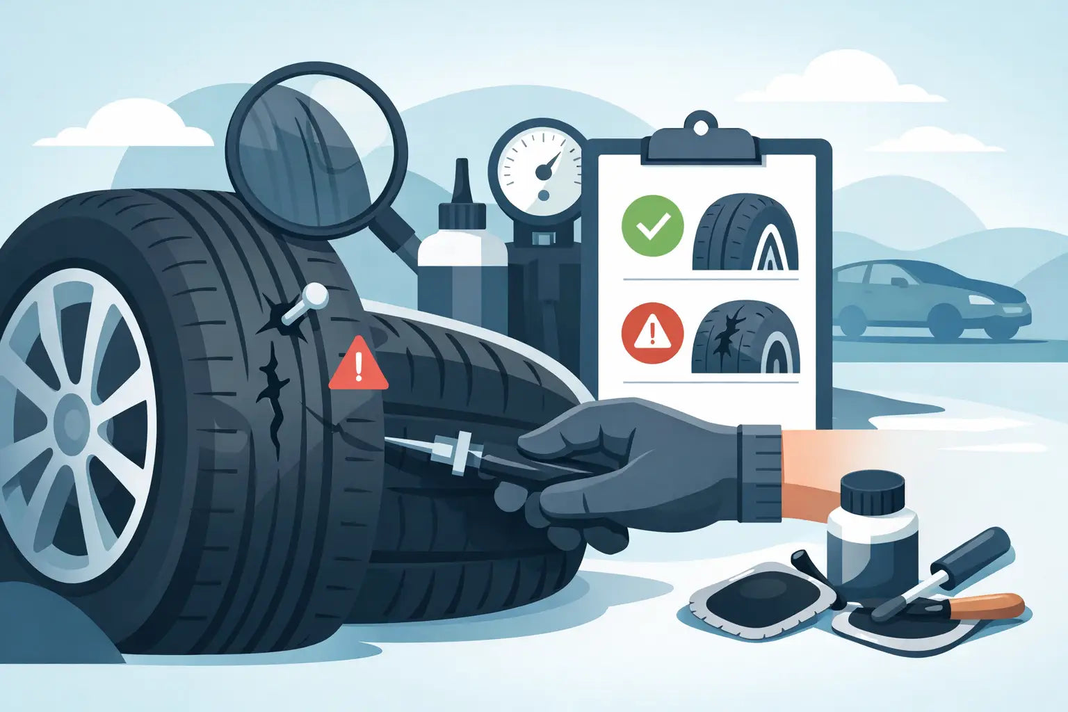 The Driver's Guide to Tyre Repair Limits