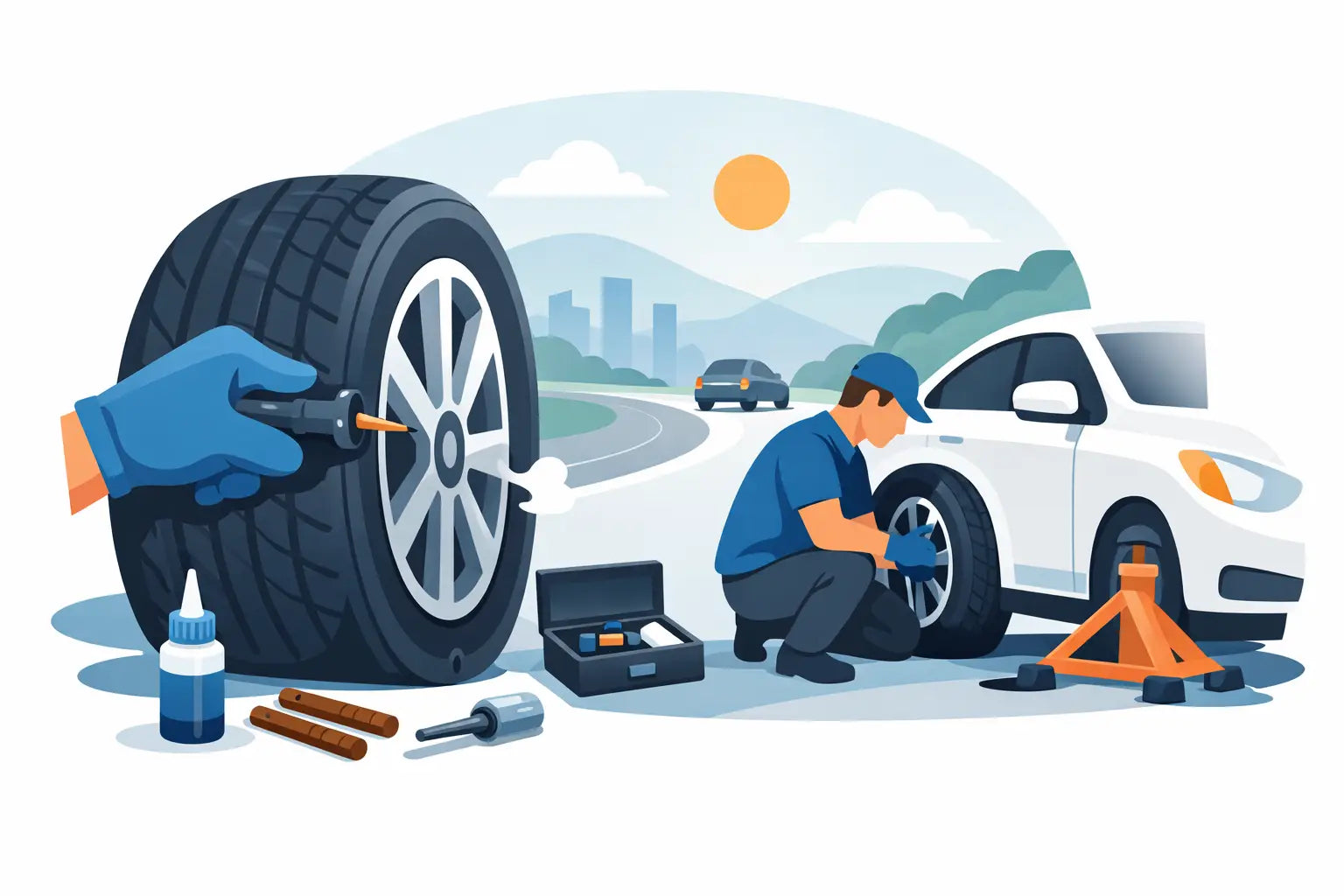 Puncture Repairs That Keep You Moving Safely