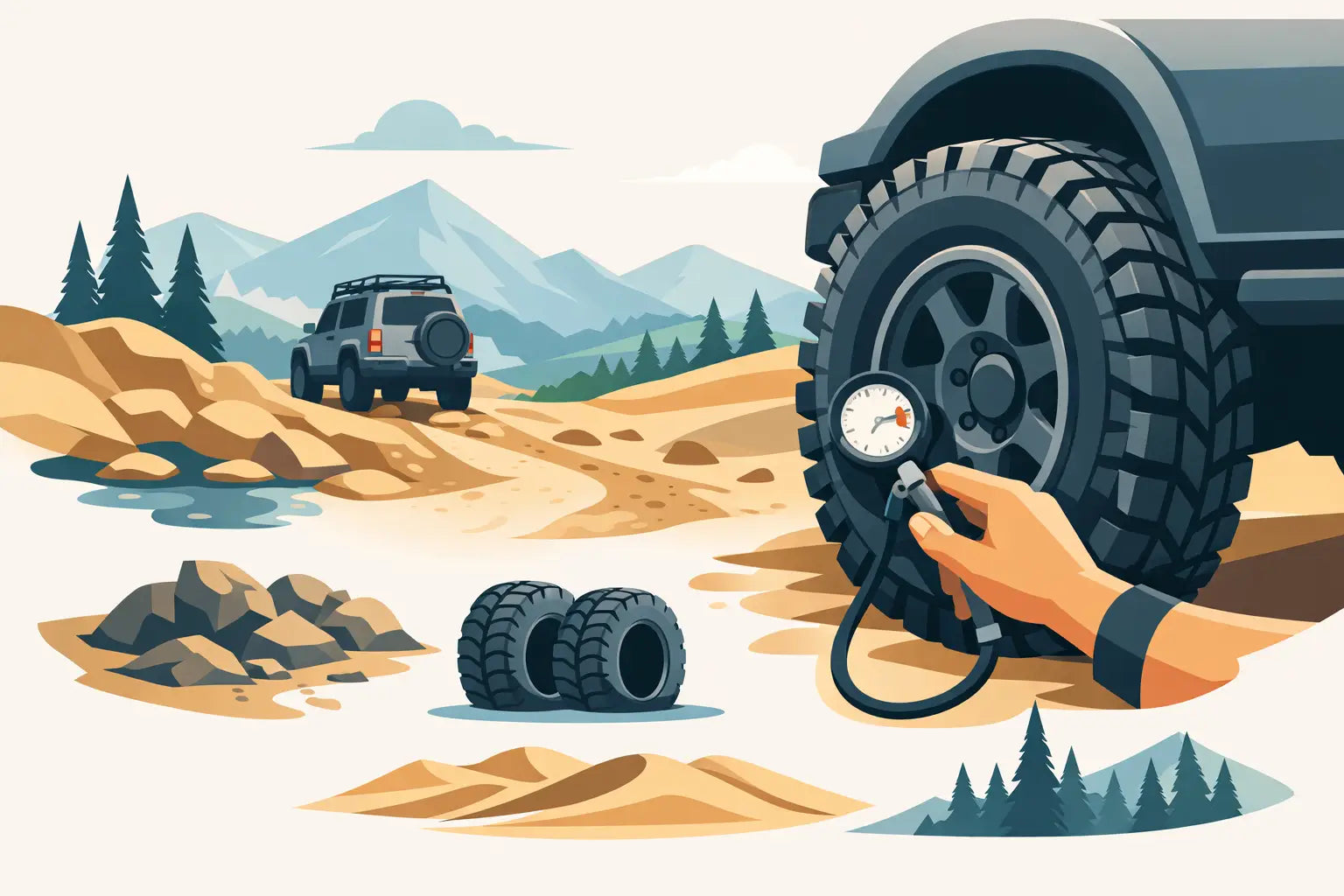 4WD Tyre Pressure Guide for Real Tracks