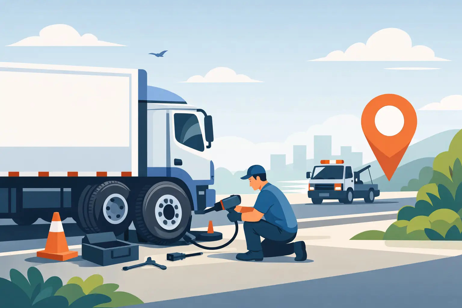 Truck Puncture Repair Near Me? Get Moving Fast